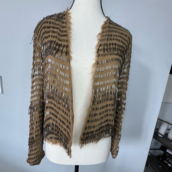 Topshop Beaded Statement Jacket – Size US 6 - Picture 1 of 16